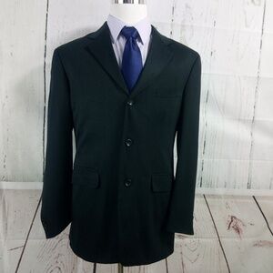 JF Ferrar 40R 3 Button Charcoal Black Suit Blazer
